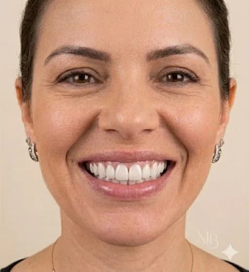 Depois — Antes e depois de facetas de porcelana — Clínica Mariela Baltazar, Tatuapé